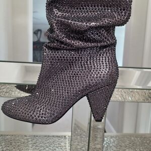INC International Concepts Rhinestone Knee High Boots